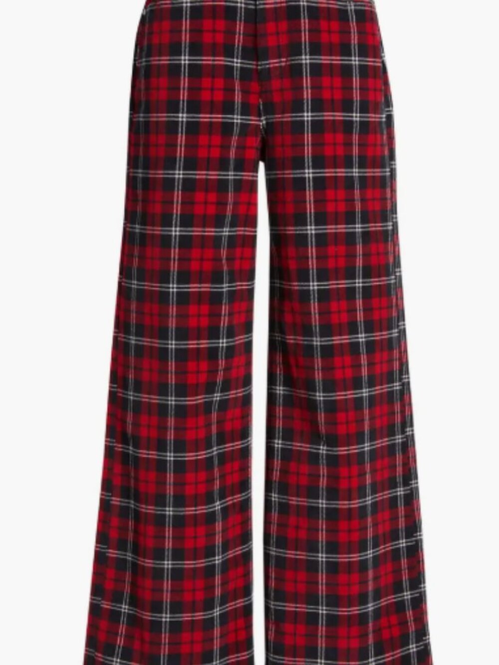PTCL High Waist Wide Leg Plaid Pants Red Size 28 - Picture 5 of 14